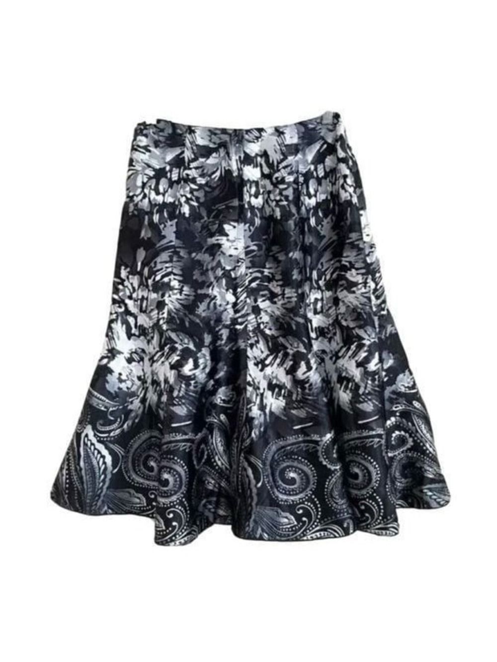 New! Chicos Floral Bloom Berkeley A-LineSkirt Sz L
